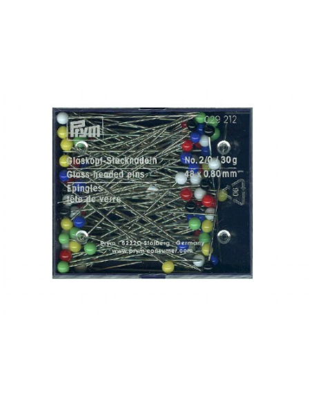 Alfiler bola colores Prym 29212 48 x 0,80 mm 30 gr, unidad