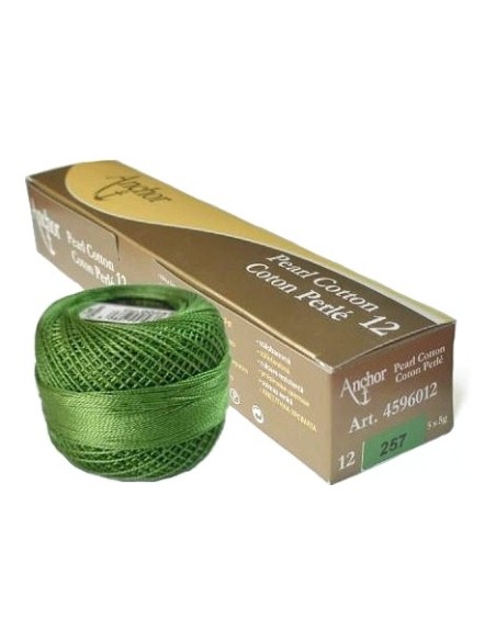 Perlé Anchor algodón 4596 Nº 12 5 gr, 5 ovillos