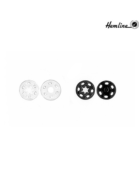 Broche nylon 15 mm Hemline 4424, bolsa de 20 juegos