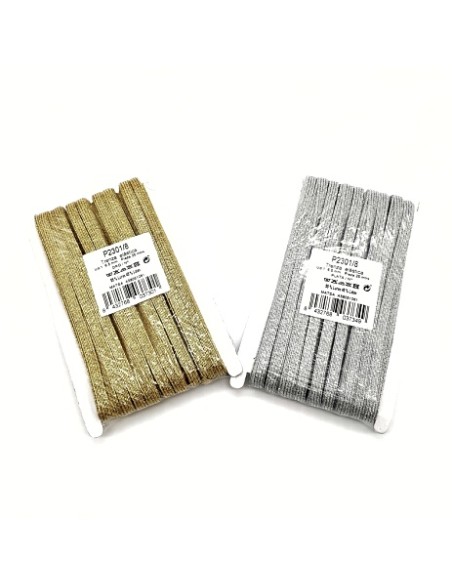 Goma plana lurex metalizada 2301, 25 m