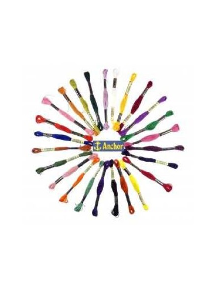 Hilo Anchor mouliné bordar mano 4635, 12 madejas