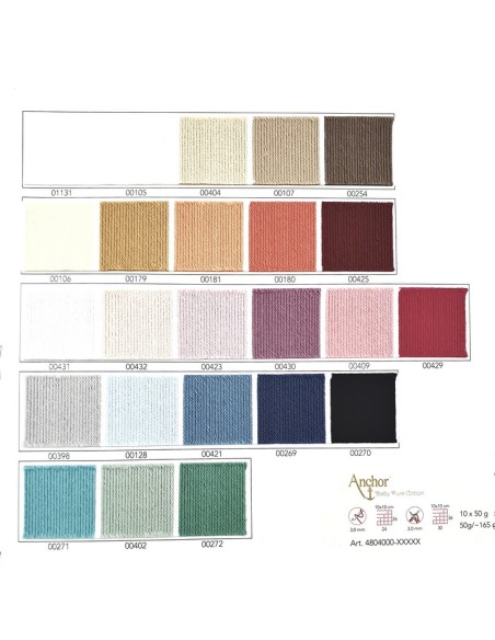 Hilo Anchor Baby Pure Cotton 4804, ovillo 50 gr