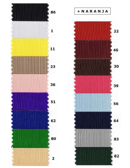 Plisado gros-grain 253383 14 mm, pieza de 12.50 m
